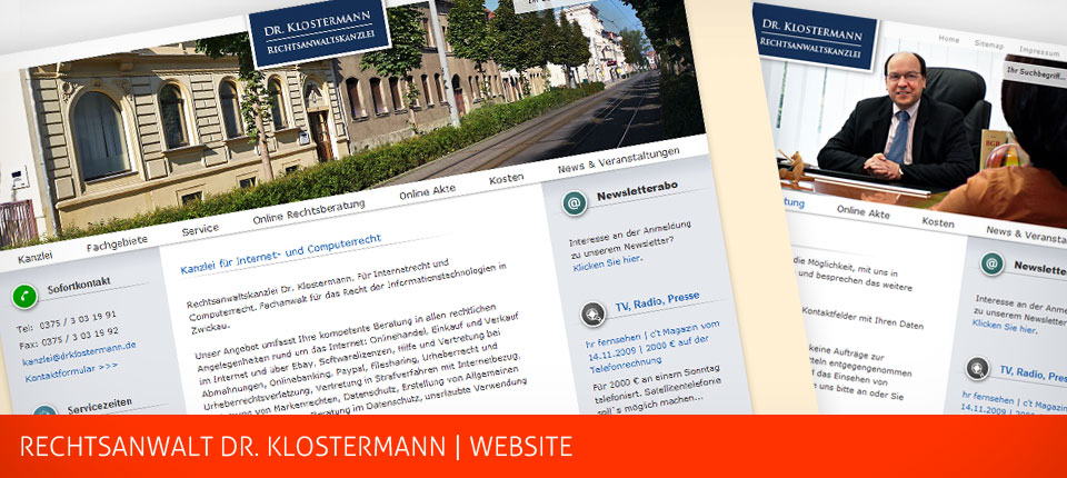 Bild - Rechtsanwalt Dr. Klostermann Website