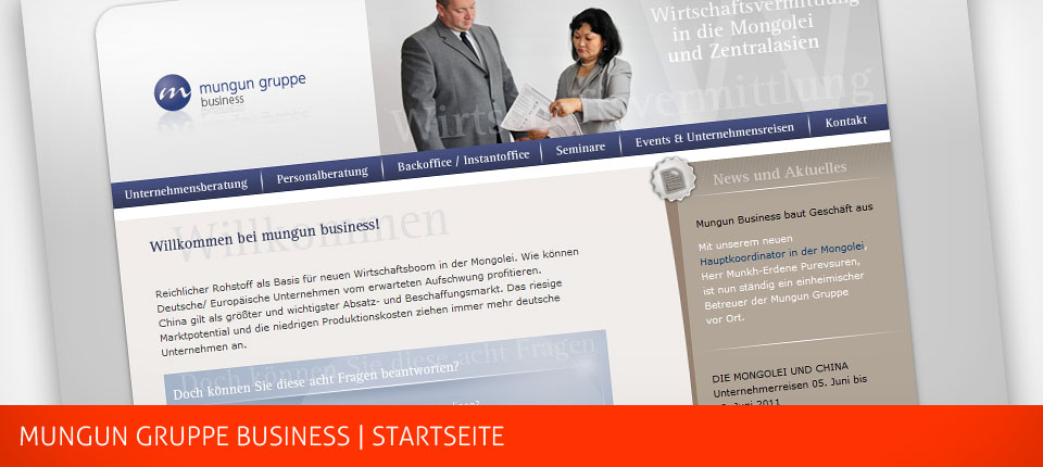 Bild - Mungun Gruppe Business mit neuer Website