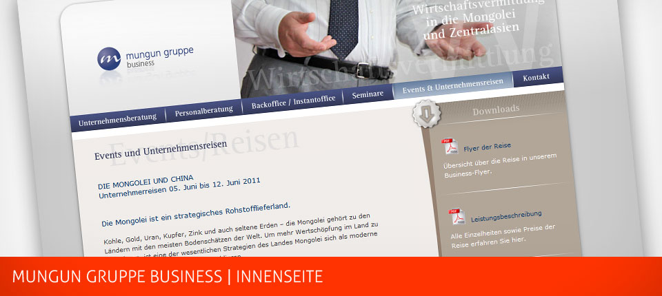 Bild - Mungun Gruppe Business mit neuer Website