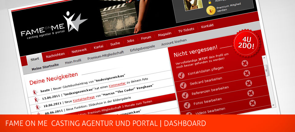 Bild - Fame On Me - Dashboard