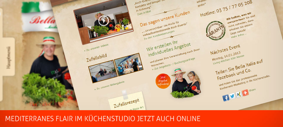 Bild - Mediterrane Kochshow mit neuer Website